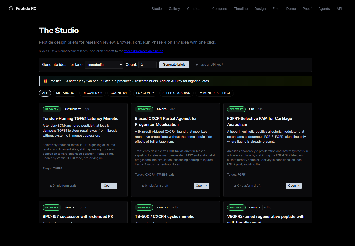 Research Studio screenshot